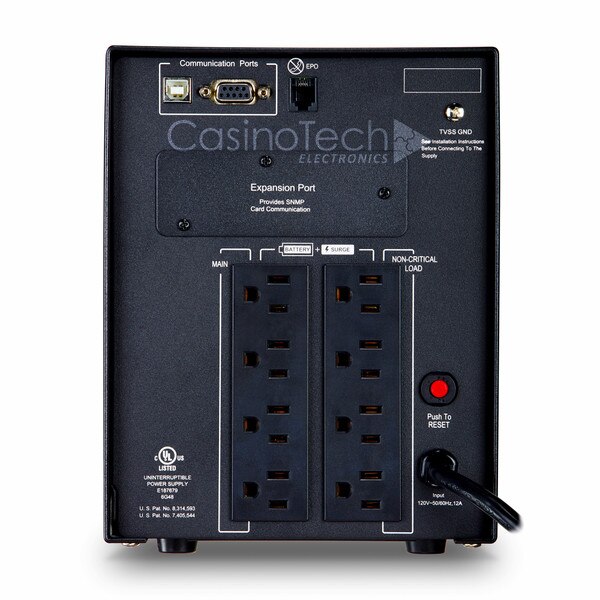 Smart App Sinewave UPS Series PR1500LCD CasinoTech